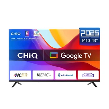 Телевизор CHiQ U43M10V 43| 4K UHD Google TV HDR10 Wi-Fi Chromecast 60 Гц