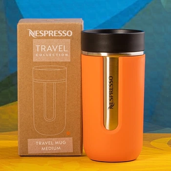 Термокружка Nespresso NOMAD Travel Mug Medium, Mandarin Orange 400 мл