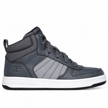 Ботинки подростковые для мальчиков Skechers Smth Street серый 34 (2021589022151) (23 см)