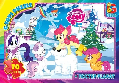Дитячі пазли G-Toys My little Pony Моя маленька поні на 70 елементів MLP034
