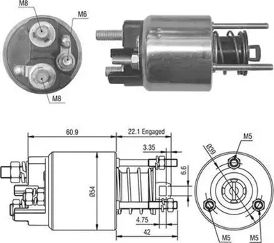 Втягивающее реле стартера FORD, MAGNETI MARELLI (940113050016)