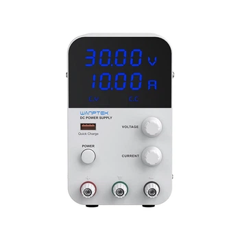 Лабораторный блок питания Wanptek GPS3010D 30V 10A 300W регулируемый импульсный с LED-дисплеем, белый