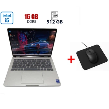 Ноутбук Dell pro 14 Plus PB14250 / 14" (1920x1080) IPS / Intel Core Ultra 5 235U (12 (14) ядер по 2.4 - 4.9 GHz) / 16 GB DDR5 / 512 GB SSD / Intel Graphics / WebCam + Подарок Мышка и коврик