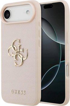 Чохол Guess Grained Big 4G & Classic Logo для Apple iPhone Air Pink (3666339524920)