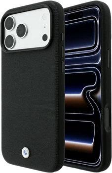 Чохол для смартфона BMW Kevlar Metal Logo MagSafe для Apple iPhone 18 Pro / Apple iPhone 17 Pro Black (3666339665586)