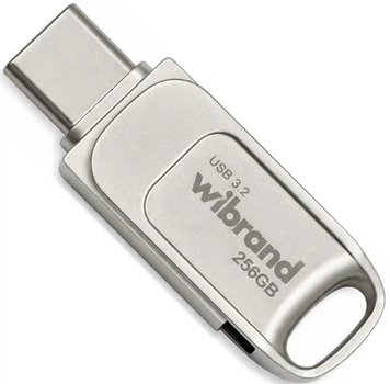 Флеш-память USB Wibrand Bee 256GB USB 3.2 Gen1 + Type-C Silver (WI3.2TC/BE256TC039S)