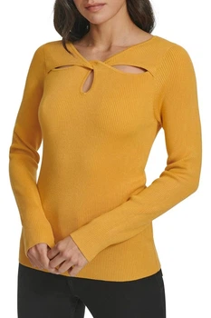 Джемпер в рубчик Calvin Klein 48(XL) Жовтий (157938)