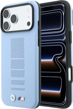 Чохол для смартфона BMW M Blue Perfo Metal Logo MagSafe для Apple iPhone 18 Pro / Apple iPhone 17 Pro Blue (3666339668129)