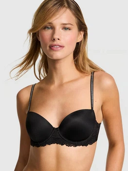 Бюстгальтер с Push-up с косточками Victoria's Secret 609604871 34C Черный (1162550194)