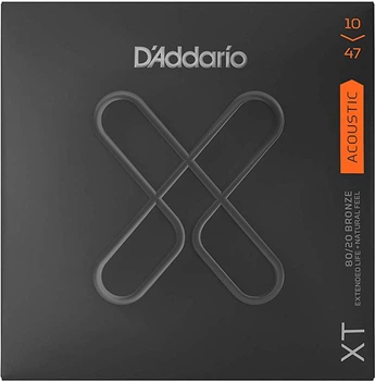 Струни для акустичної гітари D'Addario XTABR1047 XT 80/20 Bronze Extra Light 10/47