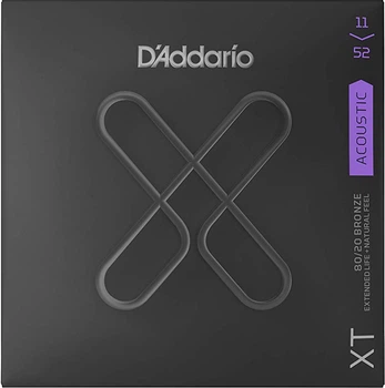 Струни для акустичної гітари D'Addario XTABR1152 XT 80/20 Bronze Custom Light 11/52