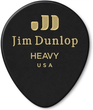 Медиатор Dunlop 485R03HV Genuine Celluloid Black Tear Drop Guitar Pick (1 шт.)