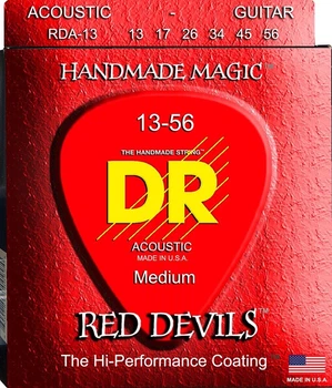 Струны для акустической гитары DR RDA-13 Red Devils Phosphor Bronze Medium-Heavy 13/56