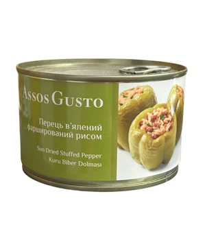 Перець в'ялений з фаршированим рисом Asos Gusto 400г