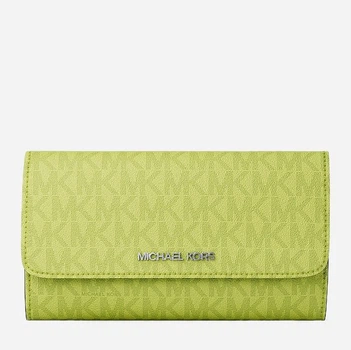 Кошелек женский из искусственной кожи для карточек Michael Kors 185855668 Зеленый (1162525059)