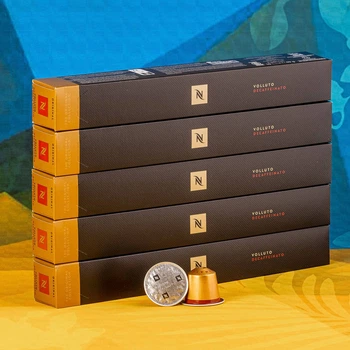 Набор кофе в капсулах Nespresso Volluto Decaffeinato — 50 капсул, для кофемашин Nespresso