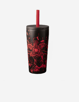 Термокружка Bialetti x Stranger Things STRTH05A, 600 мл, трубочка, glow-in-the-dark