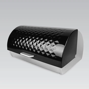 Хлебница MR-1676 BLACK (38,5x19x25,5см) Maestro
