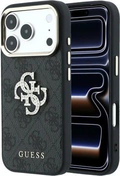 Чехол для смартфона Guess 4G & Big Strass Logo для Apple iPhone 18 Pro Max / Apple iPhone 17 Pro Max Black (3666339652999)