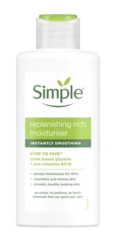 Відновлювальний крем SIMPLE Kind to Skin для глибоко зволоження та розгладження шкіри 125 мл (5011451103948)