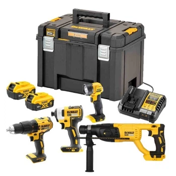 Набор электроинструментов DeWALT 18V XR Li-lon, 2 АКБ, ЗУ, куйс (DCK440P2T) DeWALT DCK440P2T 1075337