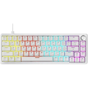 Клавіатура Ajazz AK690 Peach Mist Switch USB UA White (AK690-PM-W)