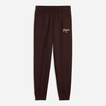 Подростковые спортивые штаны для девочки Puma Essentials Script Glitter 69465733 146-152 см Коричневые (4070033349625)
