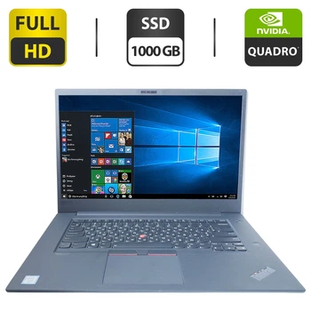 Мобильная рабочая станция Б-класс Lenovo ThinkPad P1 Gen 2 / 15.6" (1920x1080) IPS / Intel Xeon E-2276M (6 (12) ядер по 2.8 - 4.7 GHz) / 32 GB DDR4 / 1000 GB SSD / nVidia Quadro T2000, 4 GB GDDR5, 128-bit / WebCam б/у