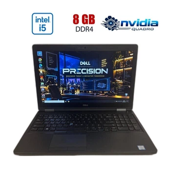 Мобильная рабочая станция Dell Precision 3520 / 15.6" (1920x1080) IPS / Intel Core i5-7440HQ (4 (4) ядер по 2.8 - 3.8 GHz) / 8 GB DDR4 / 256 GB SSD M.2 NVMe / nVidia Quadro M620, 2 GB GDDR5, 128-bit / WebCam б/у