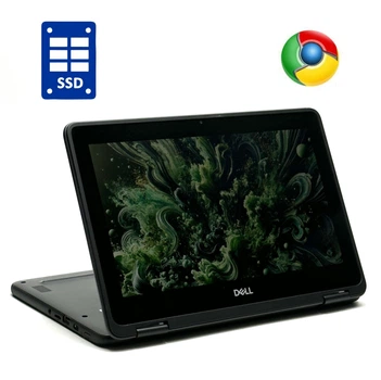 Нетбук-трансформер Dell ChromeBook 3100 2-in-1 / 11.6" (1366x768) TN / Intel Celeron N4020 (2 ядра по 1.1 - 2.8 GHz) / 4 GB DDR4 / 32 GB SSD / Intel UHD Graphics 600 / WebCam / Chrome OS б/у