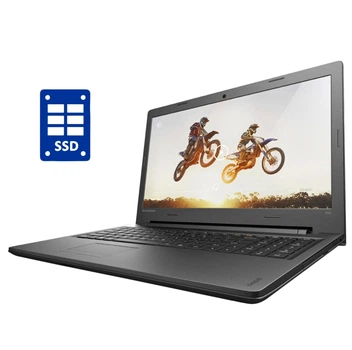 Ноутбук Lenovo IdeaPad 100-15IBY / 15.6" (1366x768) TN / Intel Celeron N2840 (2 ядра по 2.16 - 2.58 GHz) / 4 GB DDR3 / 128 GB SSD / Intel HD Graphics / WebCam б/у