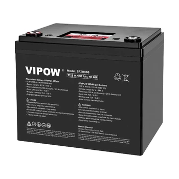LiFePO4 акумулятор VIPOW BAT0496 100Ah з системою BMS