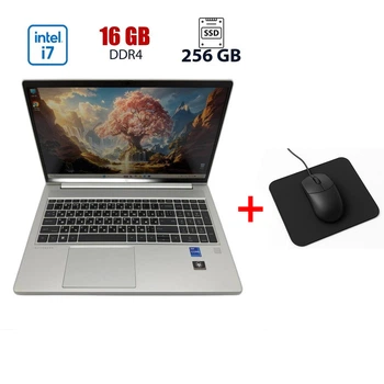 Ультрабук HP EliteBook 650 G9 / 15.6" (1920x1080) IPS / Intel Core i7-1265U (10 (12) ядер по 1.8 - 4.8 GHz) / 16 GB DDR4 / 256 GB SSD M.2 NVMe / Intel Iris Xe Graphics / WebCam б/у + Подарок Мышка и коврик