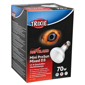 Лампа для террариума Trixie Mini ProSun Mixed D3 УФ-В 70 Вт люминесцентная ртутная (TX-76027)