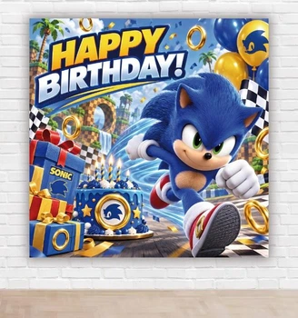 Паперовий плакат "Сонік. Sonic" 100х100 см