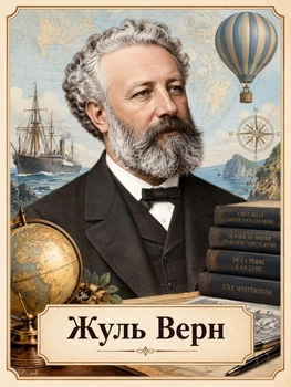 Портрет "Жуль Верн", розмір 30х40 - А3