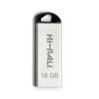 Флеш-накопитель USB Hi-Rali Fit 16 ГБ USB 2.0 Серебристый (HI-16GBFITSL)