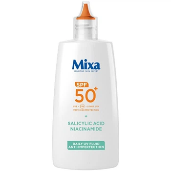 Флюид для лица с SPF 50+ MIXA Anti Imperfection Daily UV Fluid SPF 50+, 40 мл