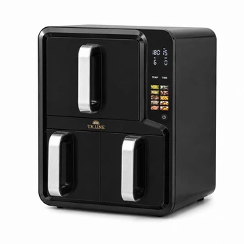 Двухкамерный аэрогриль-мультипечь T.K.Line TK00275 18 л, 2 чаши 12+6 л