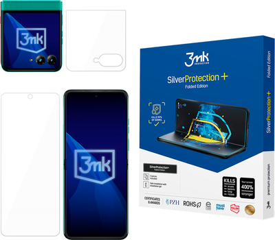 Folia ochronna antybakteryjna 3mk SilverProtection+ Folded Edition do smartfona Motorola Razr 70 (5903108771900)