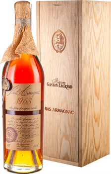 Арманьяк Baron Gaston Legrand Bas Armagnac 1963 0.7 л 40% у подарунковій упаковці (3558270001748)