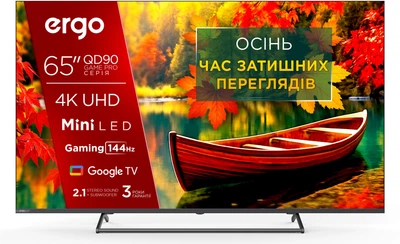 Телевизор Ergo MiniLED 65" 65MQD90 Game PRO