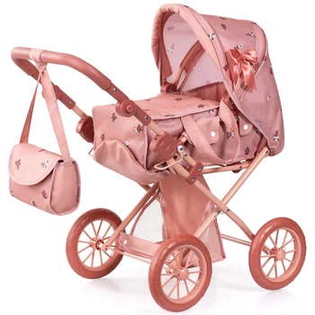 Коляска для ляльки Bayer Design City Star Pink and Flowers 2-In-1 13626AA (4003336136265)