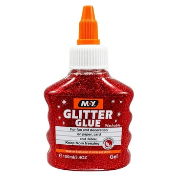 Клей декоративний "Металлік Glitter" DSCN4619(Red) 100 мл