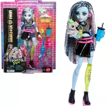 Кукла Монстер Хай Фрэнки Штейн с питомцем Monster High Frankie Stein with Pet Dog Watzie Mattel