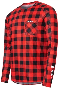 Джерси эндуро USWE Flannel Jersey красное, размер XL