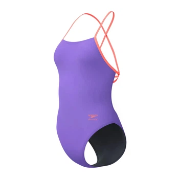 Купальник Speedo FL Solid Tie Back AF - Blue Purple (Розмір: USA 30) (8-00516615333)