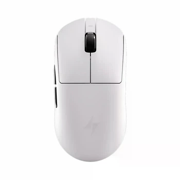 Геймерська акумуляторна бездротова (2,4G) миша ATK A9 Pro Max 2.0+ PAW3950, BEKEN, Huanuo lce Berry Pink Dot, TTC Gold, 8K, White/Біла (A9PM2.0+W)