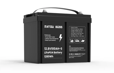 Акумулятор DatouBoss літій-залізо-фосфатний LiFePO4 12,8 В 100 Аг з BMS