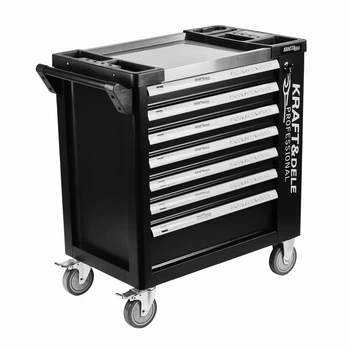 Тележка инструментальная Kraft&Dele KD1070 на 7 ящиков 77×46×72 см серо-черный